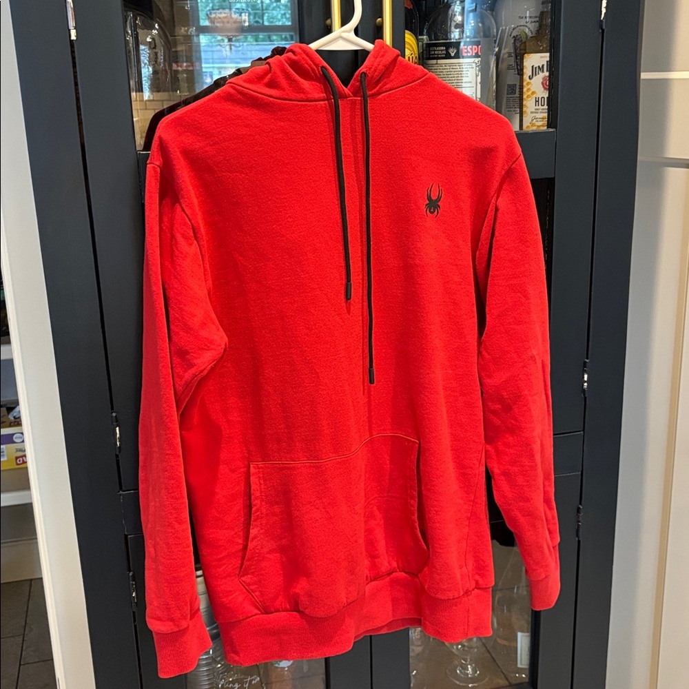 Spyder Red Hoodie with Black Accents